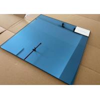 China SGCC Apartment Buildings 5mm Blue Tinted Tempered Glass Panel factory