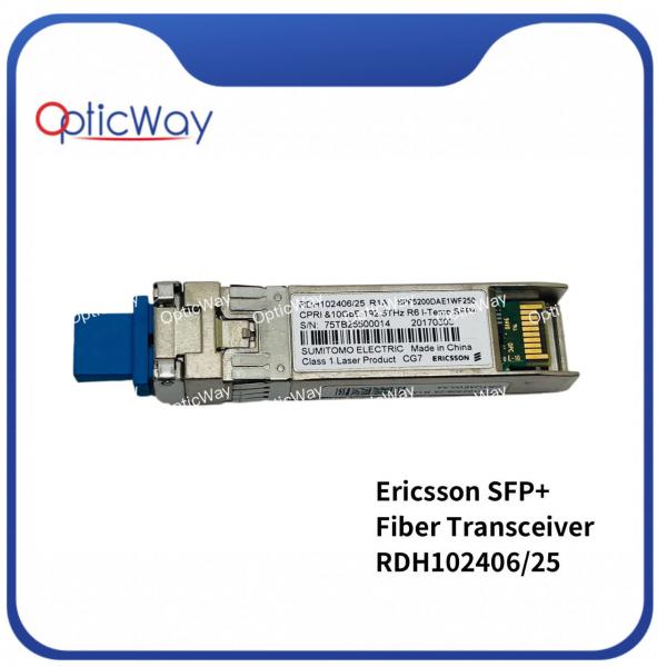 Quality Ericsson RDH102406/25 R1A SFP 10G DWDM 192.5THz 40km 1557.36nm CRTUAEWLAA SFP+ Fiber Transceiver for sale