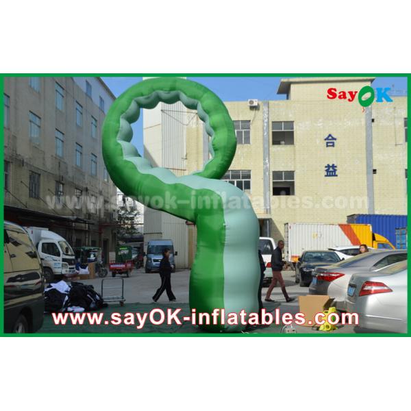 Quality Green Oxford Cloth Inflatable Cartoon Characters /  Inflatable Caterpillar for sale