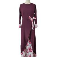 China Small Quantity Garment Manufacturer Middle East Explosive Muslim Clothes National Style Retro Long Sleeve Dress factory