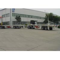 China 60T Payload 80ft Flatbed Semi Trailer Combination with draw bar dolly trailer for sale
