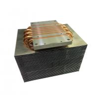 Quality 6 Piece Copper Heat Pipe Heatsink Two Rows Fins with Antioxidant Treatment for sale