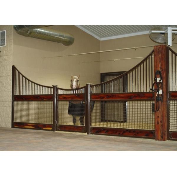 Quality Outdoor Plywood Board European Horse Stalls Stable Stall Fence Panel With Roof for sale