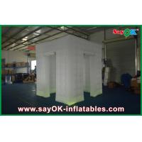 China Inflatable Photo Booth Enclosure 2 Doors Party Inflatable Photo Booth Rental With Led Lighting factory