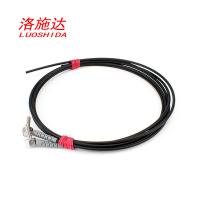 China RoHS M3 Fiber Optic Amplifier Sensor Elbow 90 Degree Bend Through Beam Mode Fiber Optical Sensor For Detector factory