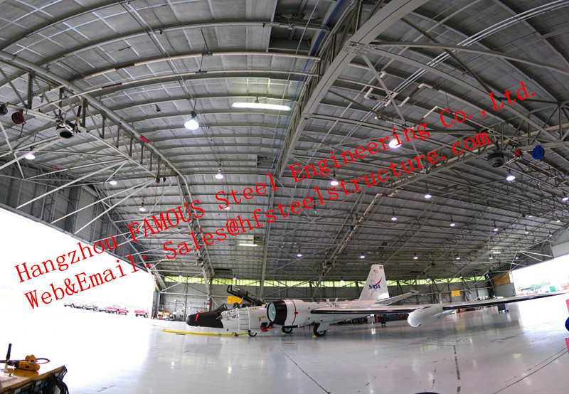 Quality Waterproof Insulated Prefabricated Steel Structure Aircraft Hangar For Private for sale