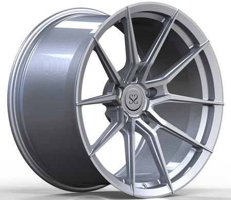 China Silver Paint Monoblock Forged Wheels for Porsche Deep Concave Custom 1 Piece Rims factory