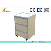China White Blue ABS Hospital Bedside Cabinet Hospital Bedside Locker With Drawer ( ALS - CB101) factory