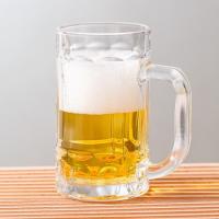 Quality Embossed 13oz Glass Drinking Cups Transparent 370ml Lead Free Engraved Beer for sale