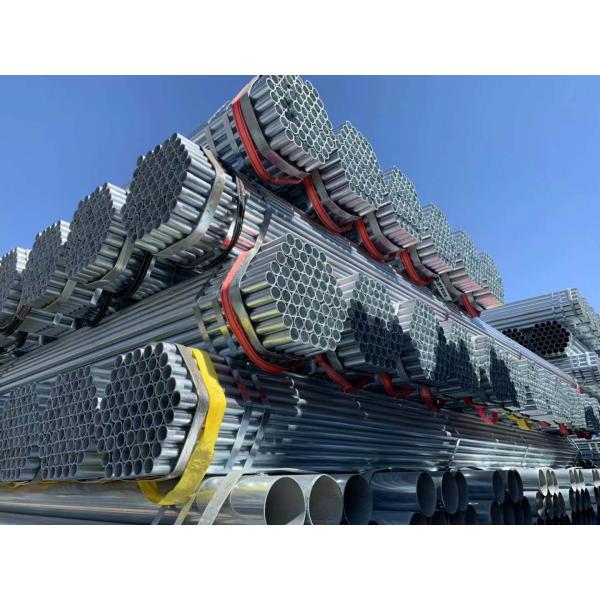 Quality 6.4kg/m Galvanised Metal Scaffold Tube with 420N/mm2 3.2 thickness steel pipe for sale