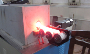hot forging, induction forging machine, steel bar forging