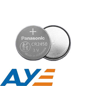 Quality CR2450 Button Battery Holder Poly-Carbon Monofluoride And Manganese Dioxide for sale