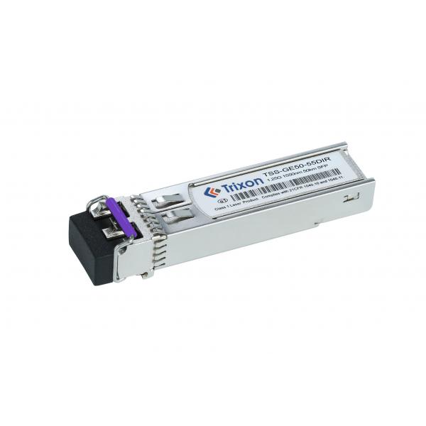 Quality TSS-GE50-55DIR Industrial 1.25G 50km 1550nm SFP Hot Pluggable Transceiver Module with DDMI Support for sale