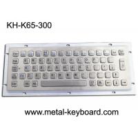 Quality Ruggedized Industrial Metal Keyboard Compact Entry SS Keyboard For Info Kiosk for sale