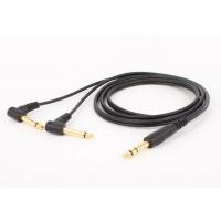 China Microphone Video Stereo Audio Cable / Mono Jack Cable Copper Conductor for sale