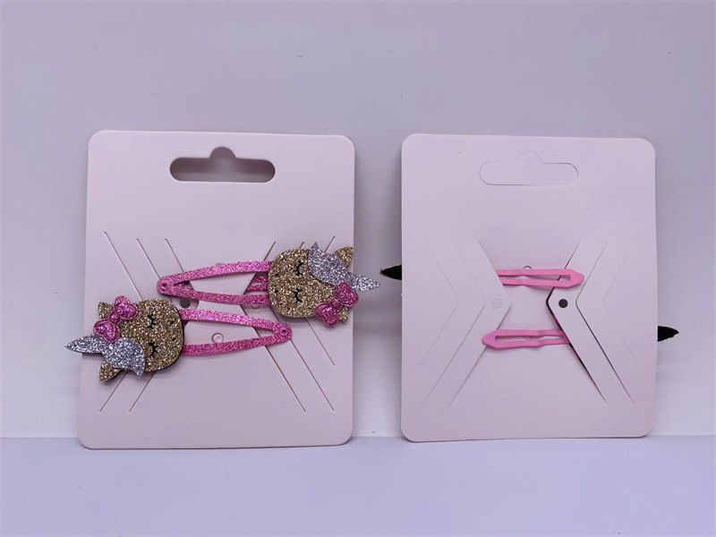 China Cute Unicorn Childrens Hair Accessories Hair Pin Iron Polyester Material factory