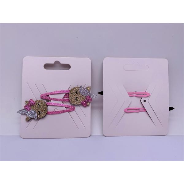 Quality Cute Unicorn Childrens Hair Accessories Hair Pin Iron Polyester Material for sale