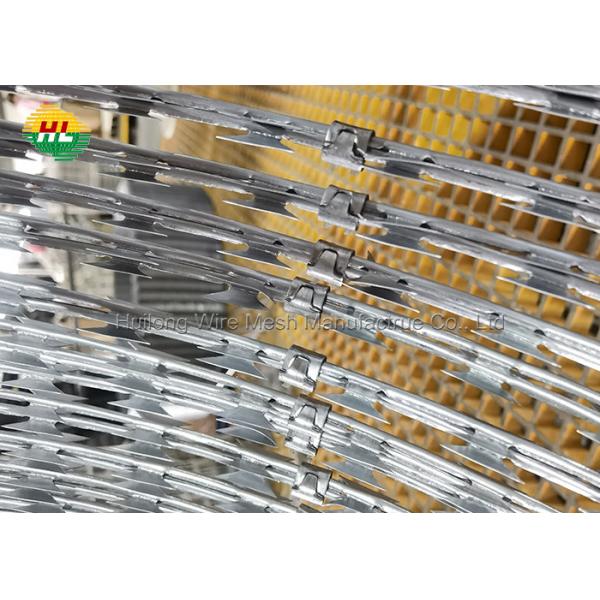 Quality 304 Stainless Steel Concertina Barbed Wire Anti Thief ASTM EN standard for sale