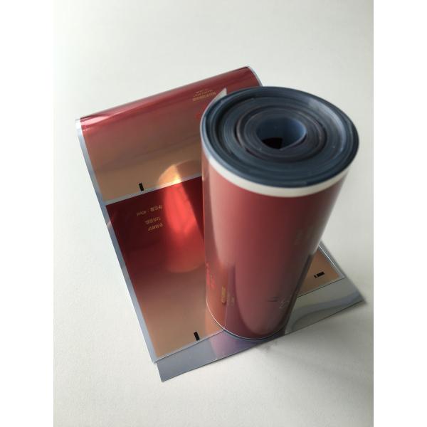 Quality Wine Red Vacuum Aluminized PET CAL Laminated Web For Pharmaceutical for sale