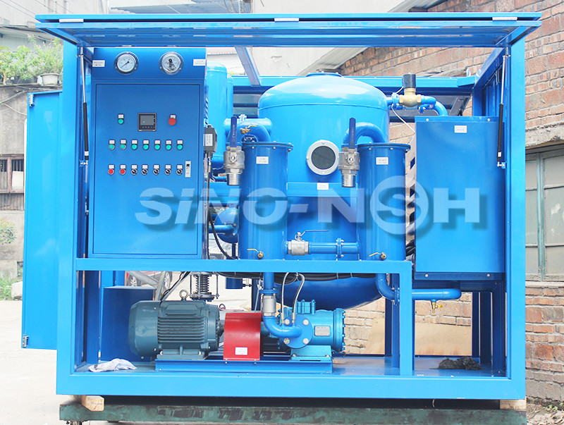 China China Sino-NSH VFD series Two-Stage High Efficiency Vacuum Transformer Oil Filtration Plant, two-stage vacuum pump factory