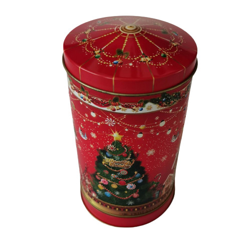 Quality Empty Carousel Musical Biscuit Tin Container Recyclable Eco Friendly for sale