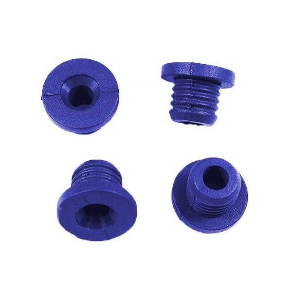 Quality 20 Sh 90 Sh Rubber Pipe Stopper Blue Rubber Grommet Hole Plug For Terminal Seal for sale