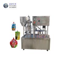 Quality KOCO Self supporting bag with screw cover filling and capping machine liquid for sale
