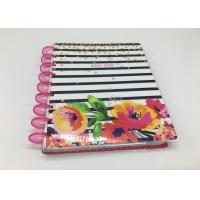 China Custom Pink Spiral Daily Planner Notepad /  Colorful Printing Agenda Notepad factory