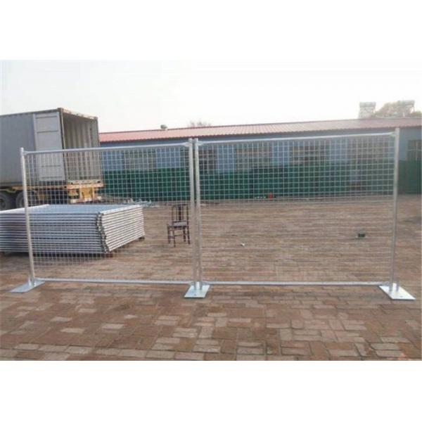 Quality AS 4687 Galvanized Temporary Fence Safety , Temporary Steel Fencing Plastic Base for sale