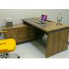 China Fantastic Executive Office Furniture , Walnut Office Desk Large Storage Capability factory