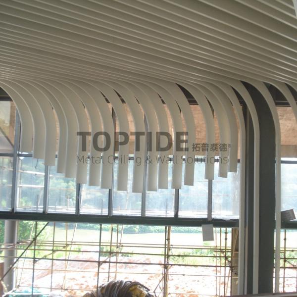 Quality Custom Made Metal Suspended Linear Aluminium Drop Down Ceiling Grid for sale