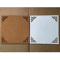 China Factory Directly Price Adhesive 12''x12'' 4 pack Cork Board with Hollowing Flower Shape in Nature Color factory