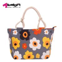 china Portable Canvas Shoulder Tote Bag Large Capacity With Various Pattern