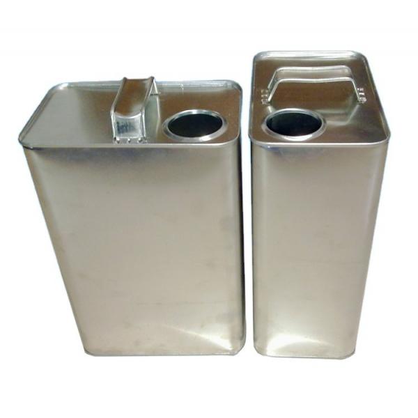 Quality 3L Automotive Paint Cans 0.22mm Large Rectangular Tin Containers for sale