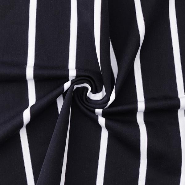 Quality 100 Cotton T Shirt Fabric Striped Soft Material 175gsm For Home Textiles for sale