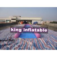 Quality Purple / Blue 0.9mm PVC Inflatable Big Air Slide / Circle / Blob For Water fun for sale