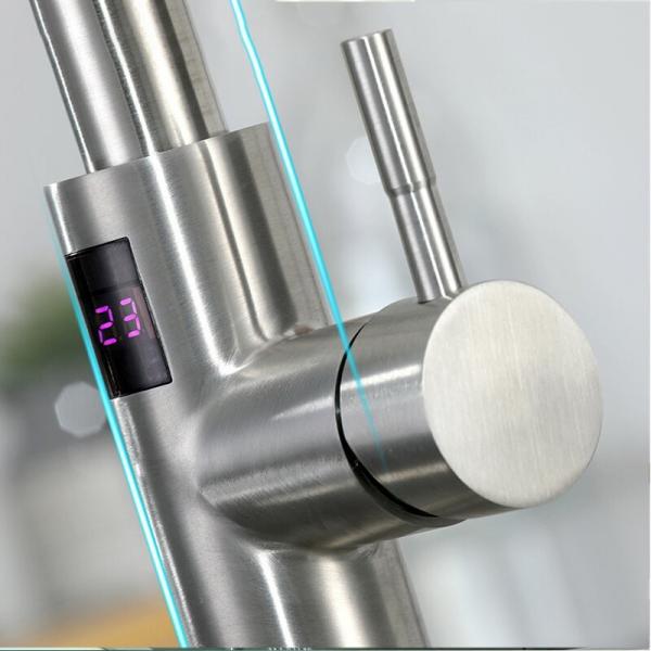 Quality Infrared Sensor Gooseneck Zinc Alloy Faucet For Kitchen Smart Non Contact for sale