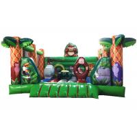 China Square shape inflatable forest jump PVC inflatable bouncy beautiful printing inflatable bouncer house for sale factory