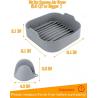 China No PVC BPA Free Patel Color Air Fryer Silicone Basket Safe In Sterilizer factory