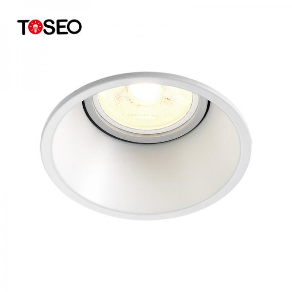 Quality Slim 85mm Cut Out Anti Glare Downlights Deep Cup Black Living Room Ceiling for sale