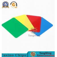 China Spot Color Waterproof Pvc Plastic Card Piece Poker Table 90x65mm factory
