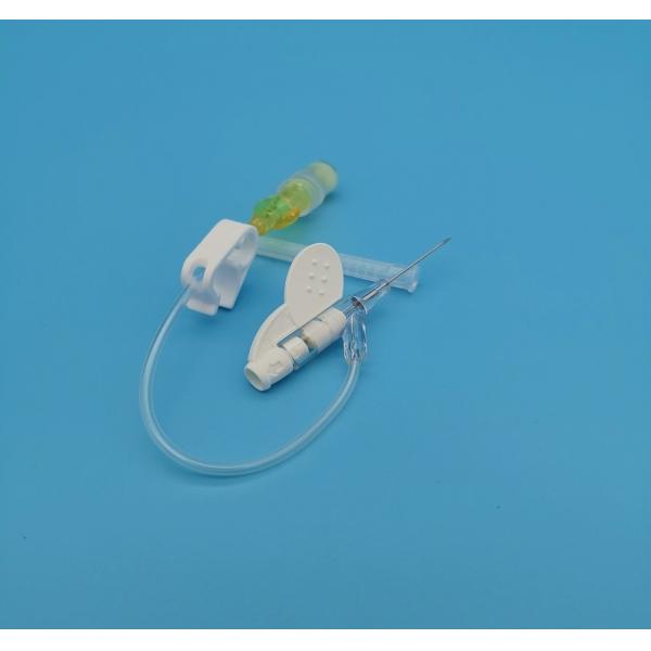 Quality 24G 	Disposable IV Cannula Butterfly Type Yellow Pediatric Neonatal Infusion for sale