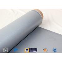 China 900g/m2 Grey Silicone Coated Fiberglass Fabric For Heat Insulation 0.85mm Thickness factory