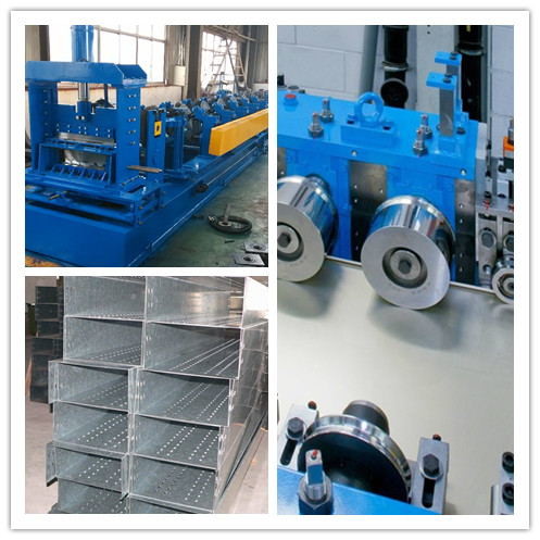 Quality 200 - 500mm Width Cable Tray Scaffolding Walk Board Rolling Form Machine 22KW for sale