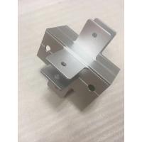 Quality CNC Machining Aluminum Bracket with Drilling Holes Silver Anodized Silver Color for sale