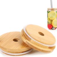 China Bamboo Wooden Lids Air Tight Lids For Storage Jar Perfume Candle Bottle Home Kitchen factory