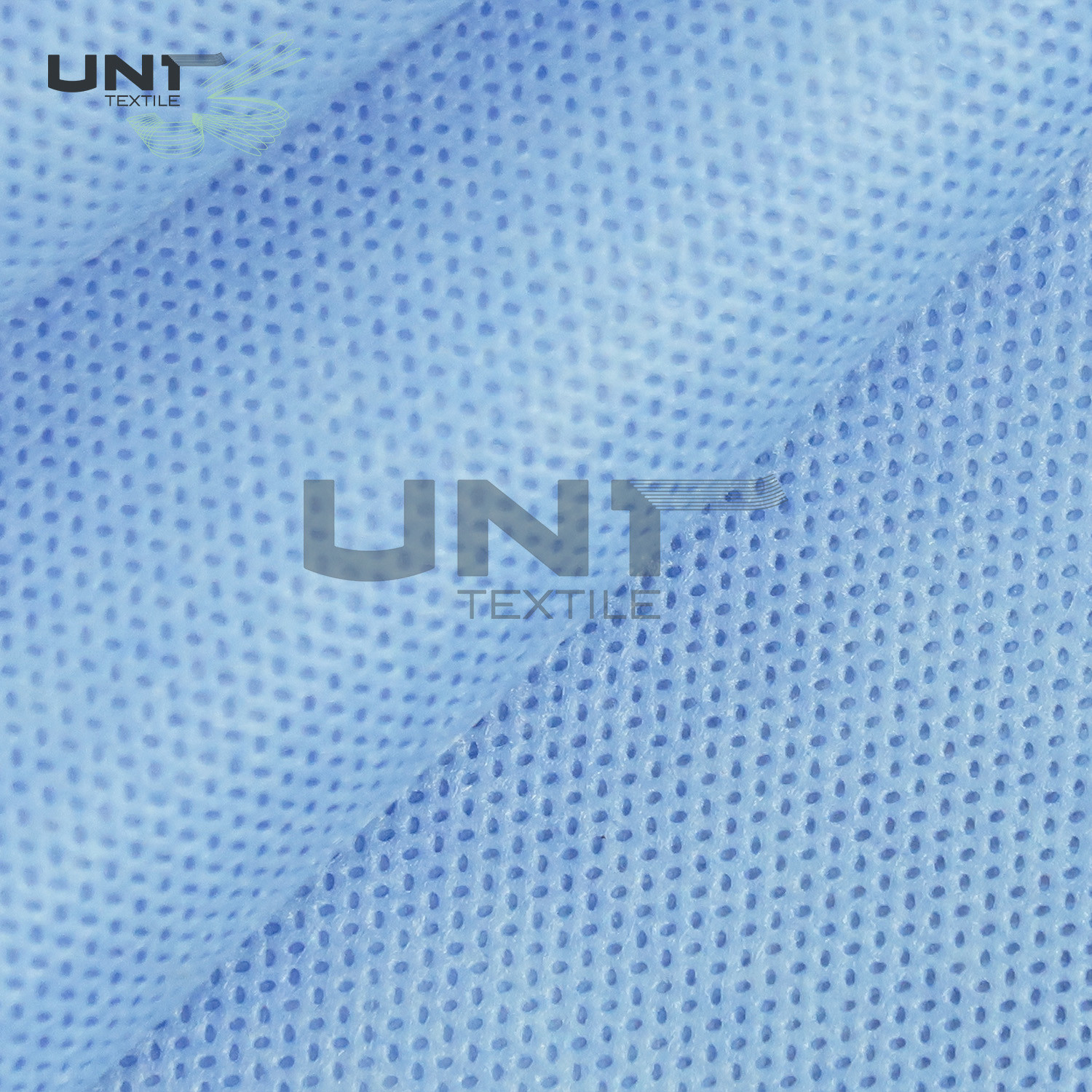 China Blue Color Polypropylene PP Spunbond Non Woven Fabric With PE Film Laminated For Medical Bed Sheets for sale