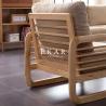 China New Model 6 Seater Wood Sofa Set factory