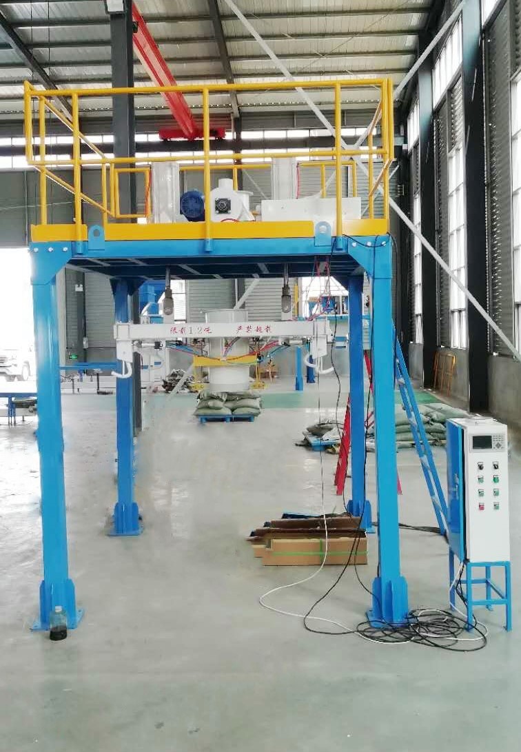 China 1 Tonne Plastic Ton Big Bulk Bag Filling Machine Station Jumbo Bagging System factory