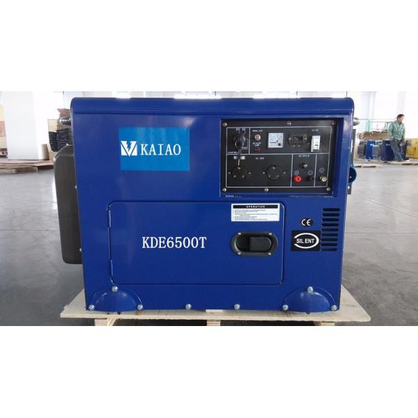 Quality 5W Air Cooled Silent Diesel Generator Unit AC Single Phase , 158Kg Weight for sale